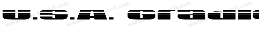 U.S.A. Gradient(1)字体转换